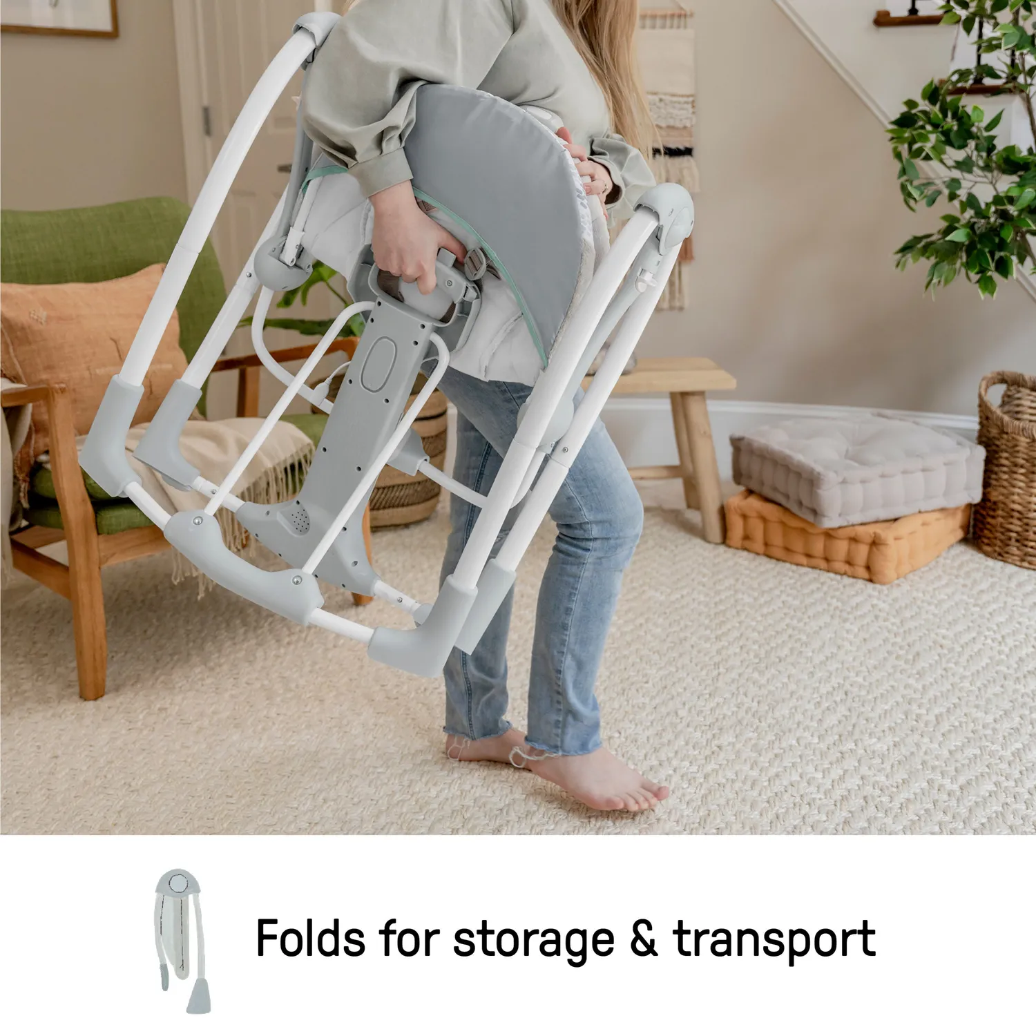 Ingenuity ConvertMe Wimberly Babyschaukel 2-in-1 tragbar