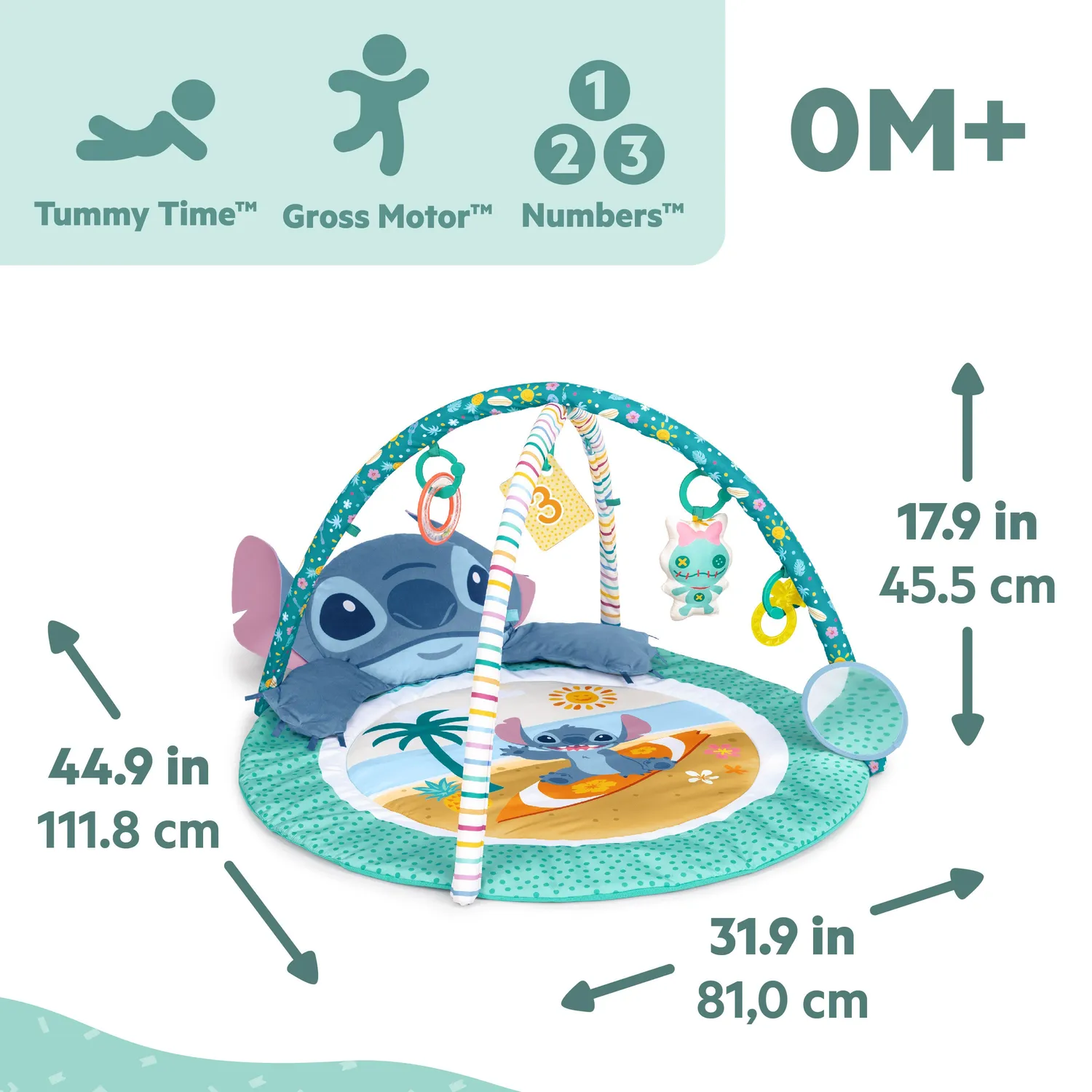 Disney Baby Stitch Party Spielbogen Paradise mit 5 Spielzeug