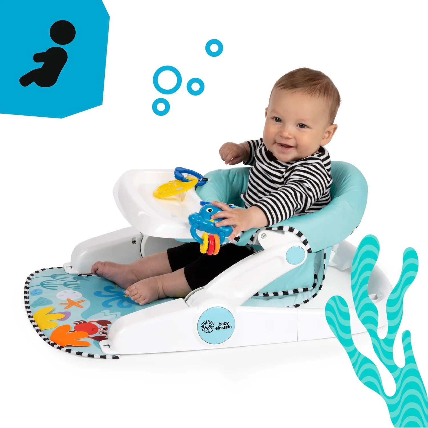Baby Einstein Sea of Support Bodensitz 2-in-1 4-12 Monate