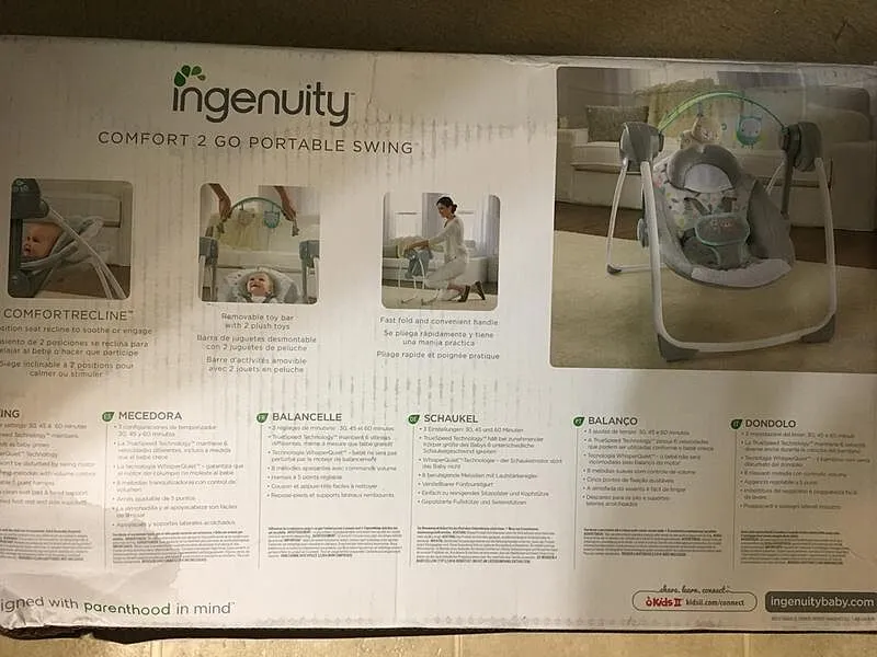 Ingenuity Comfort 2 Go Fanciful Forest Babyschaukel tragbar