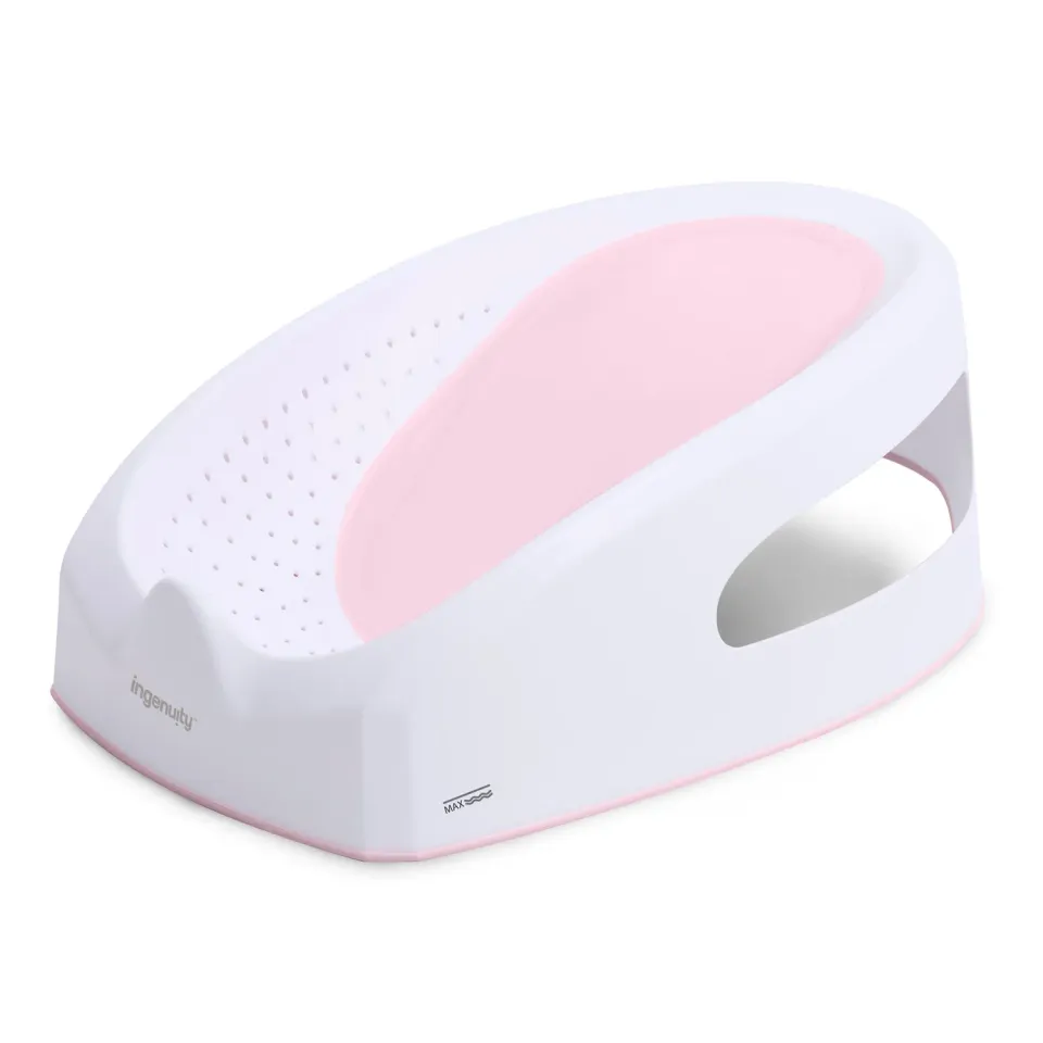 Ingenuity Easy Rinse Baby Badehilfe Pink rutschfest