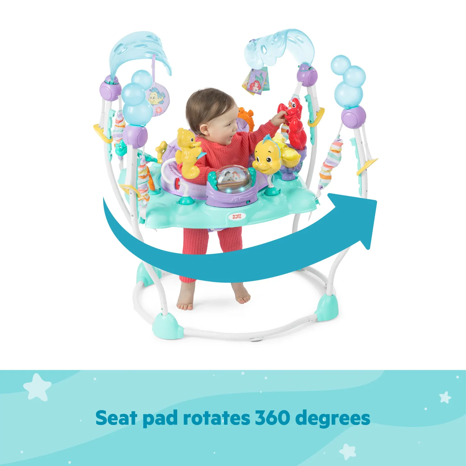 Disney Baby Arielle Sea Activities Baby-Jumper mit Sound