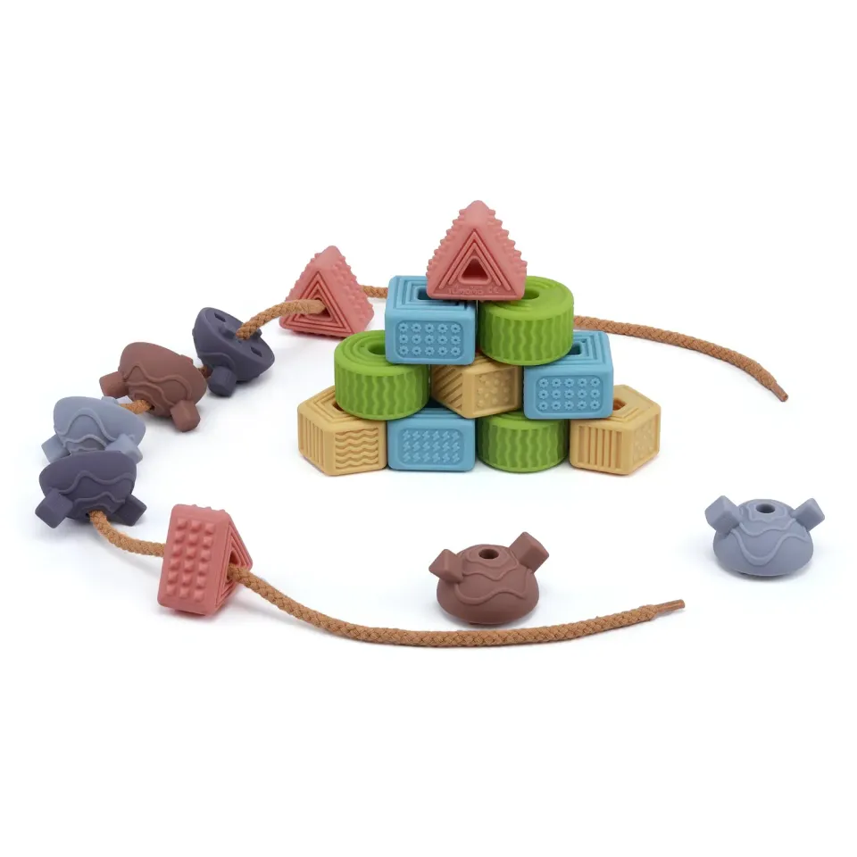 TUMAMA Soft Stacking Blocks Stapelspiel 18-tlg Baby