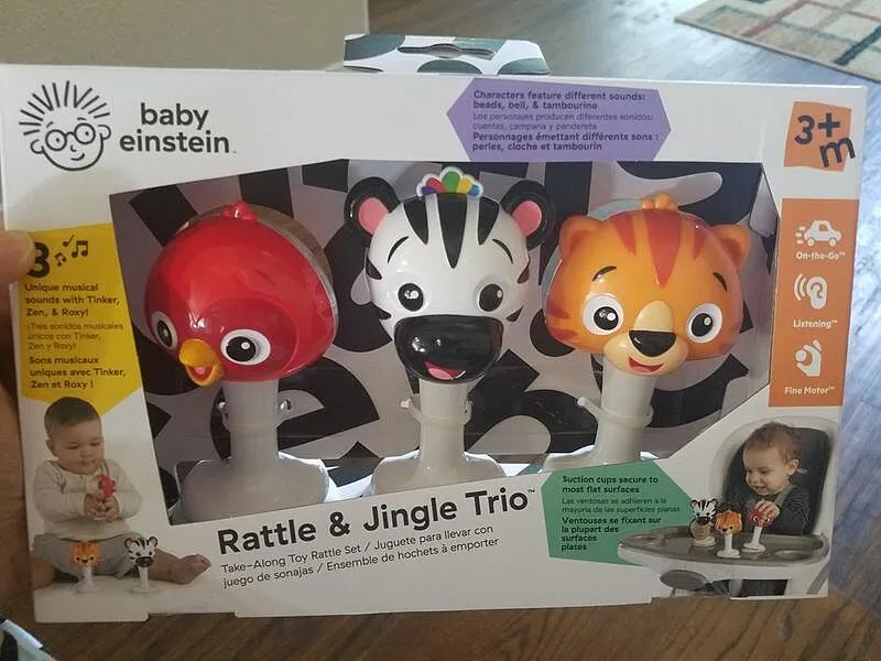 Baby Einstein Rattle & Jingle Trio Rasselset Saugnapf