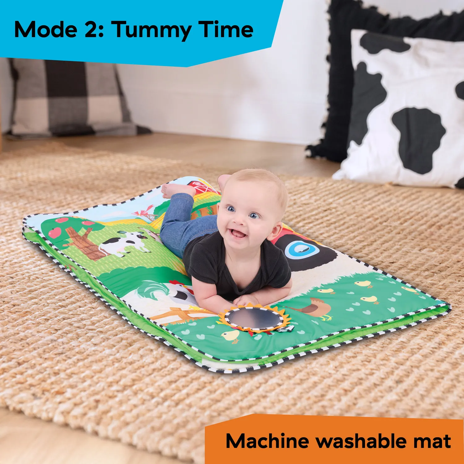 Baby Einstein Farm Explorers Busy Barnyard Spieldecke 4-in-1