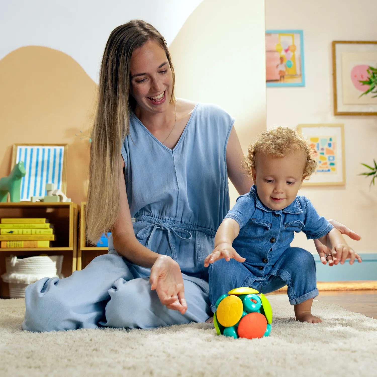 Bright Starts Wobble & Rattle Ball-Spielset 2er mit Sound