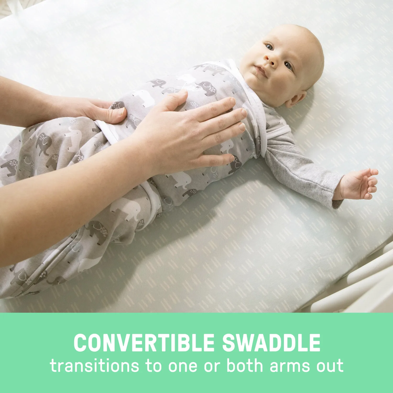 SwaddleMe Arms Free Pucksack L 3-6 Monate Rainbow