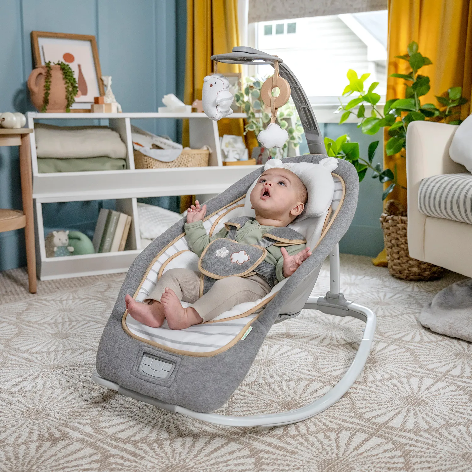Ingenuity Boutique Rocking Seat Bella Teddy Babywippe Plüsch