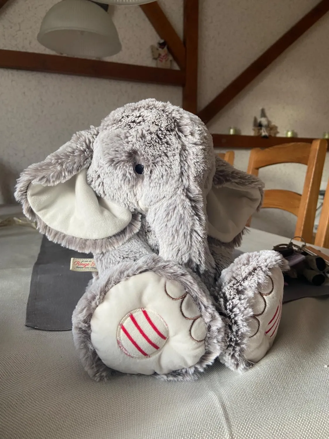 Kaloo Rouge Noa Plüschelefant 38 cm grau weich