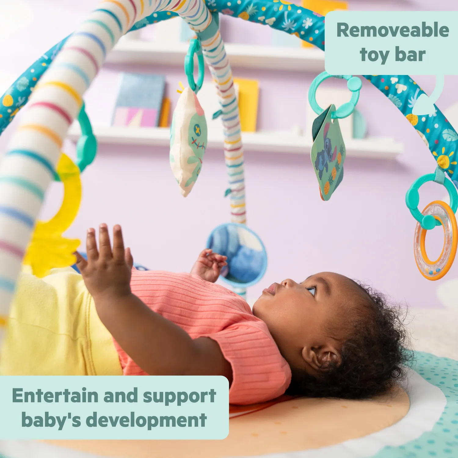 Disney Baby Stitch Party Spielbogen Paradise mit 5 Spielzeug