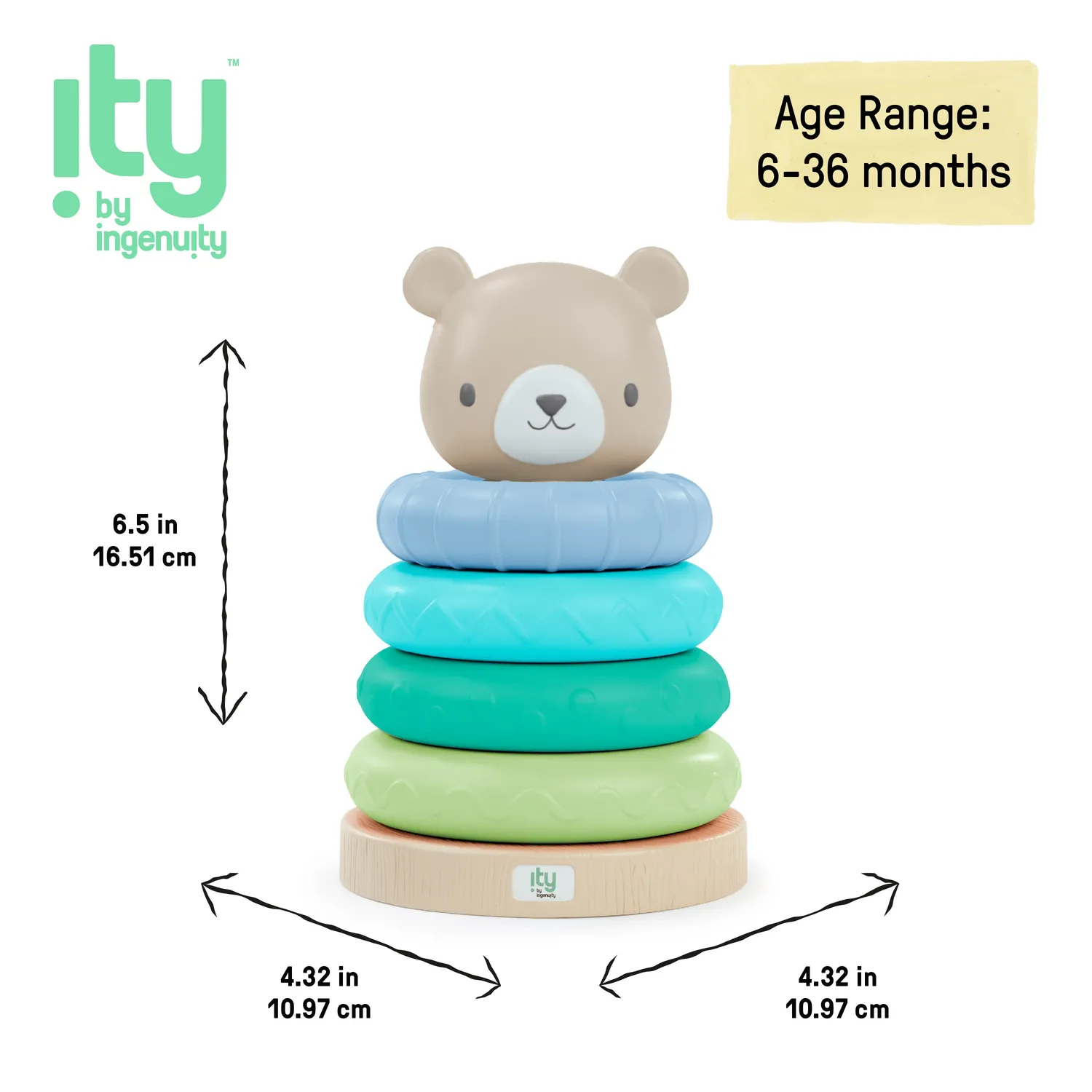 ity by Ingenuity Cutie Stacks Stapelturm Nate