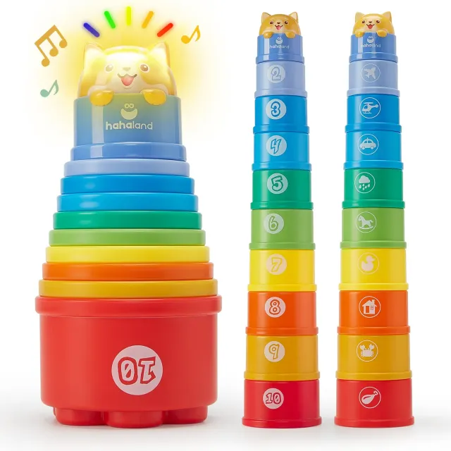 hahaland Stapelbecher 10-tlg mit Licht und Sound