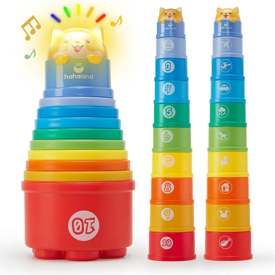 hahaland Stapelbecher 10-tlg mit Licht und Sound