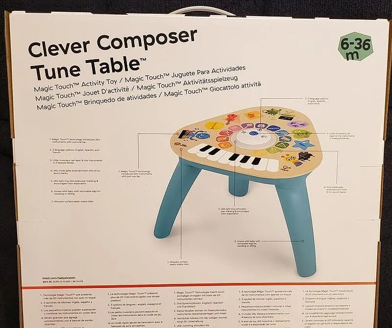 Baby Einstein Clever Composer Tune Table Spieltisch Holz