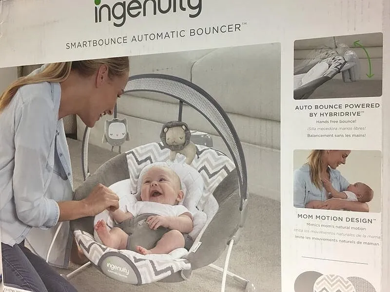 Ingenuity SmartBounce Babywippe Braden automatisch 2 Stufen