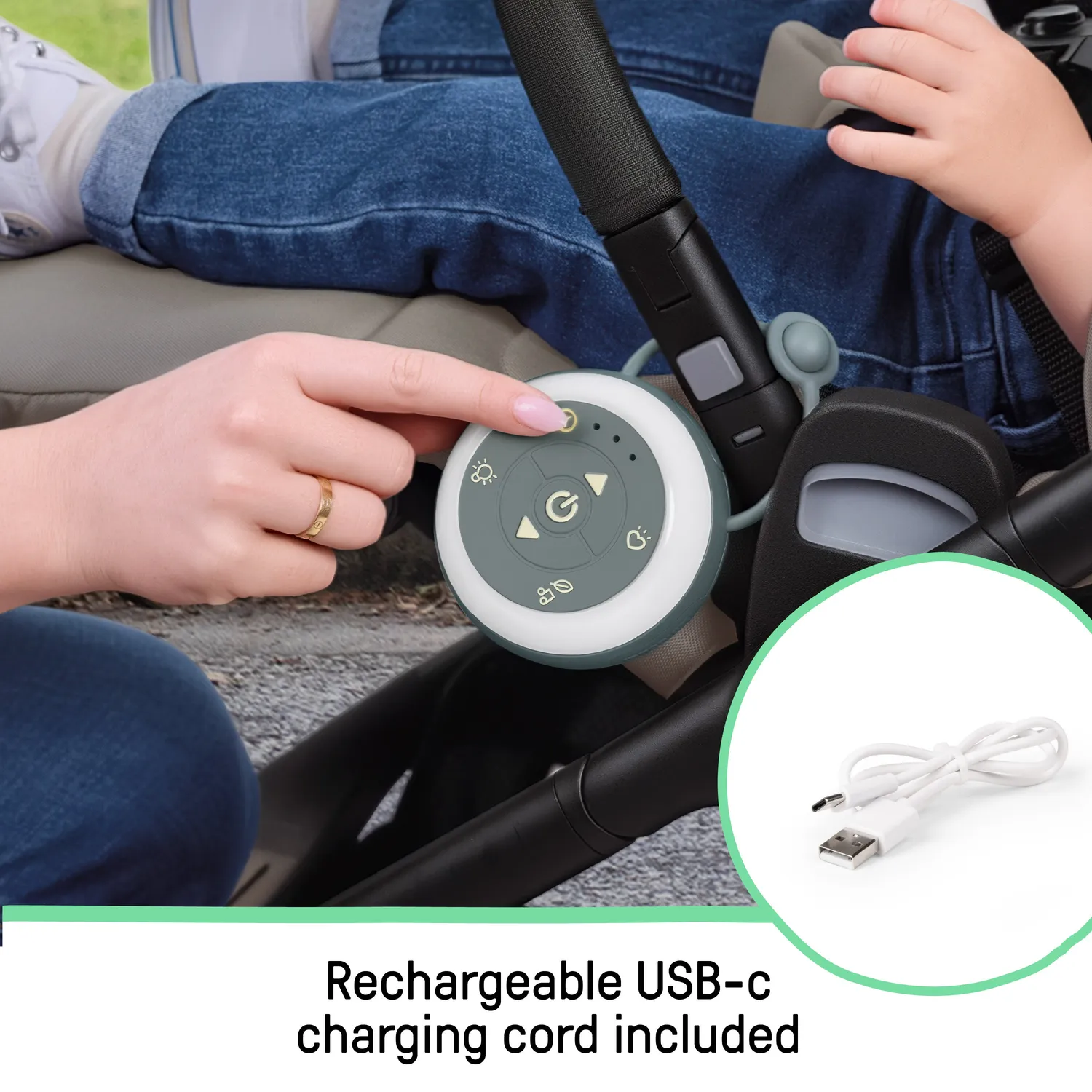 Ingenuity Serenity Glow Soundmaschine Baby mit Licht USB-C