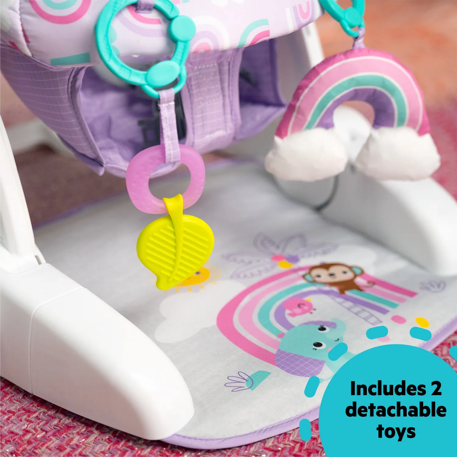 Bright Starts Learn-to-Sit Bodensitz Purple Paradise