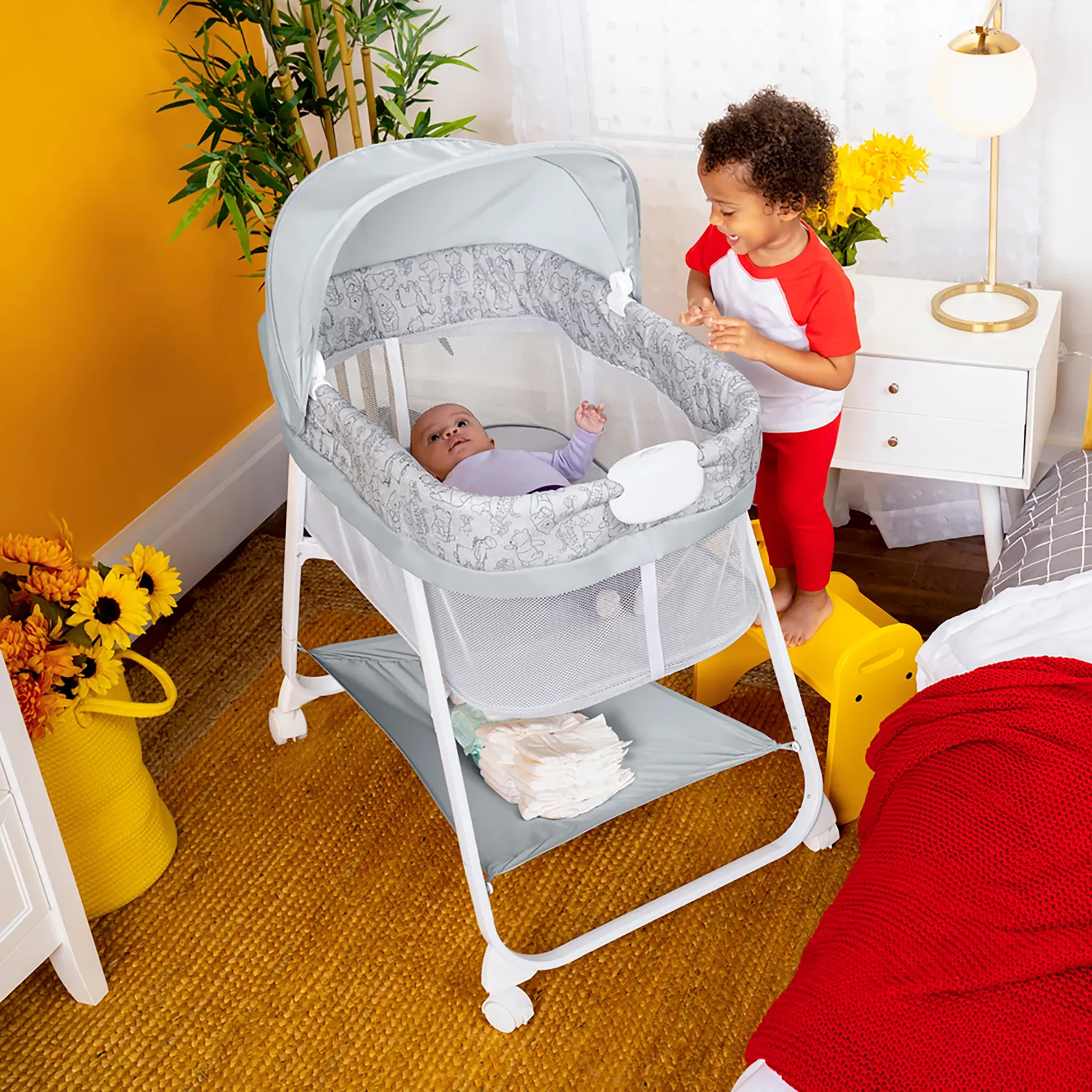 Bright Starts Disney Baby Winnie Pooh Stubenwagen Vibration