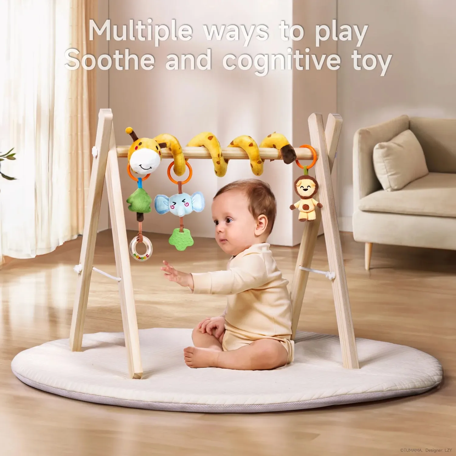 TUMAMA Spirale Spielzeug Kinderwagen Giraffe 3-teilig