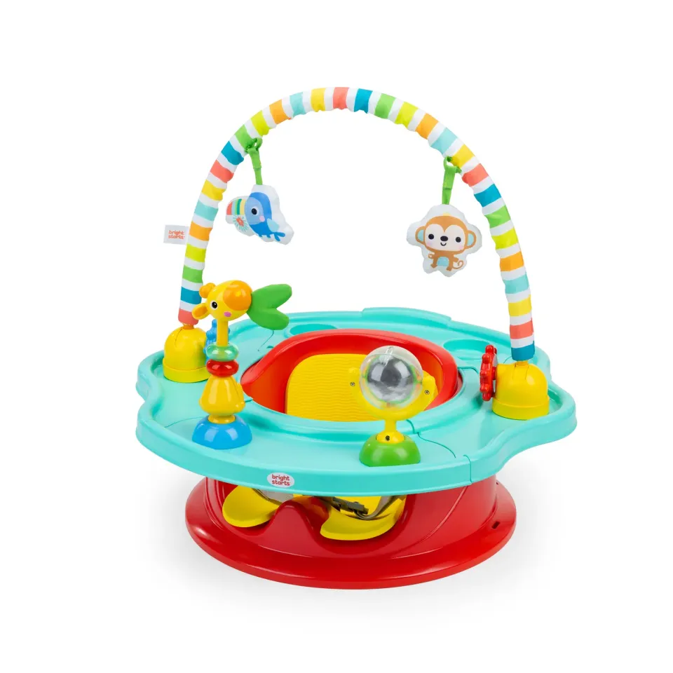 Bright Starts Playful Paradise SuperSeat 3-in-1 Babysitz mit Tablett