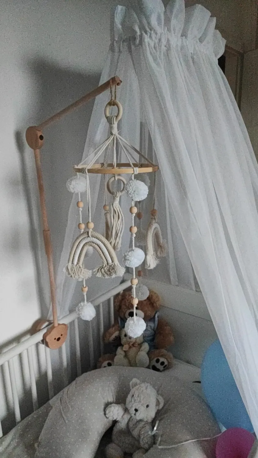 let's make Bär Mobile-Halter Holz höhenverstellbar