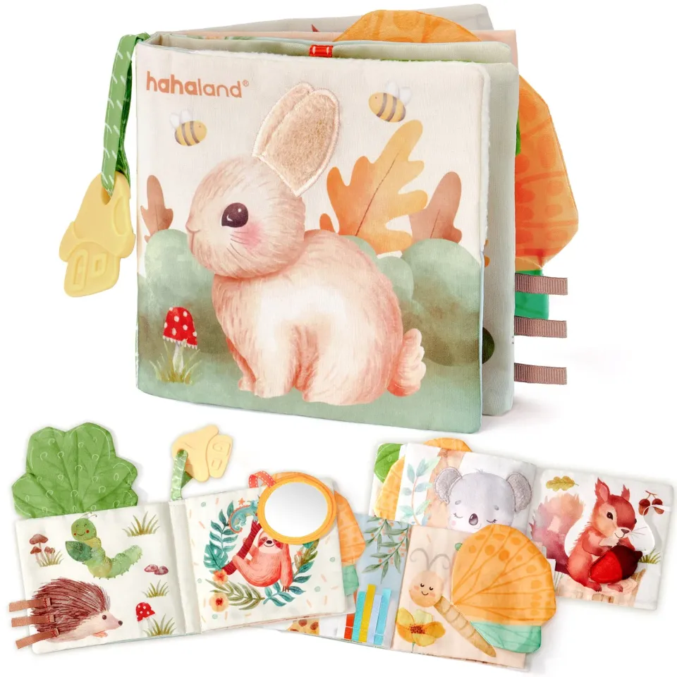 hahaland Peek-a-Boo Forest Stoffbuch 0-6 Monate knisternd