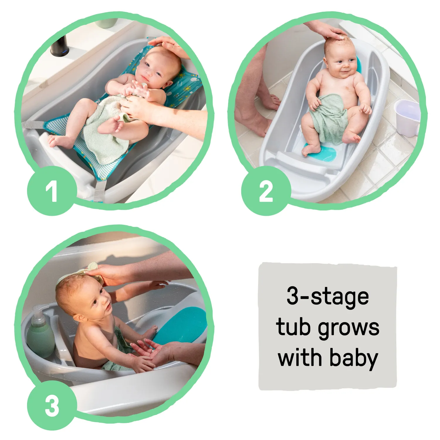 Summer by Ingenuity Comfy Clean Deluxe Badewanne 0-24 M.