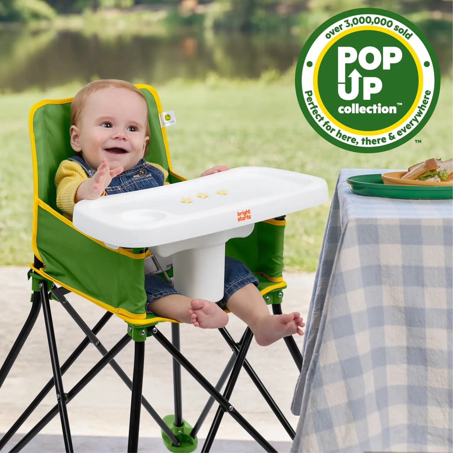 Bright Starts John Deere Pop N Dine Reisehochstuhl