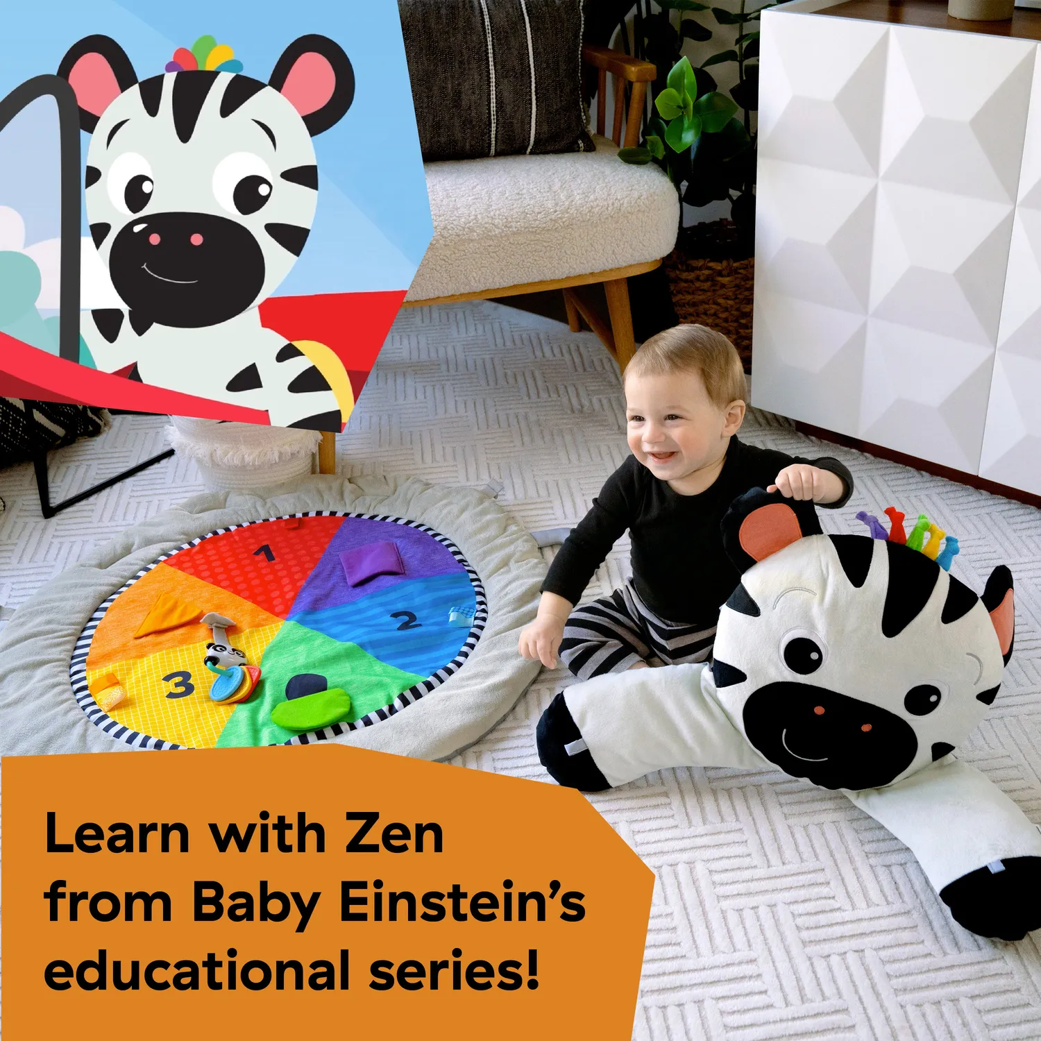 Baby Einstein Zen Activity Gym Spieldecke Holz