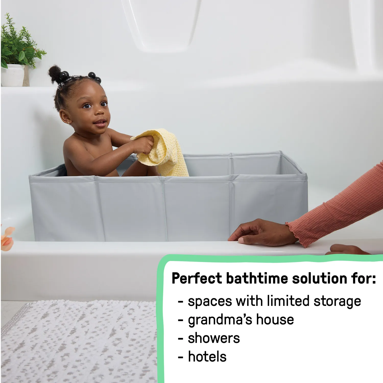 Ingenuity Tuckaway Toddler Tub Badewanne faltbar grau 12M-5J