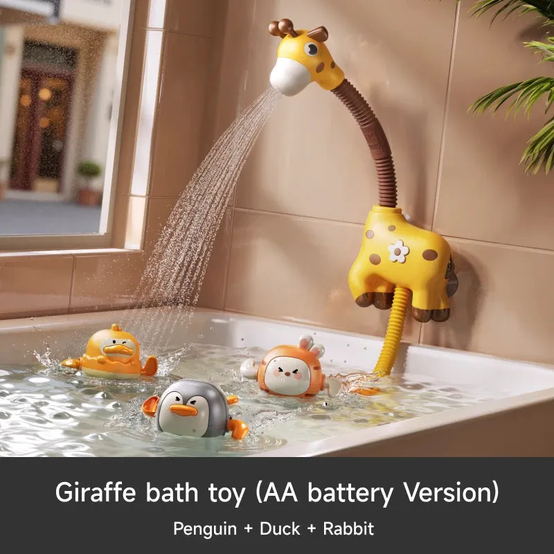 TUMAMA Giraffe Bade-Spielzeug Set mit Dusche