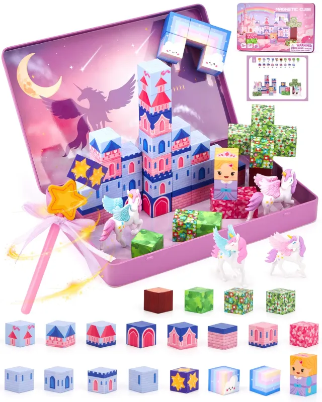 hahaland Dreamy Castle Magnetbausteine Schloss-Set ab 3 Jahren