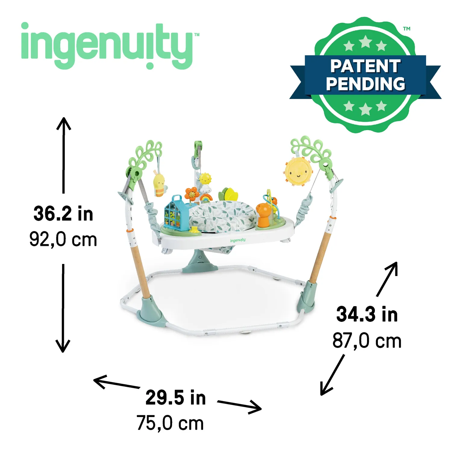 Ingenuity 3-in-1 Play Center Jumper Tisch Holz