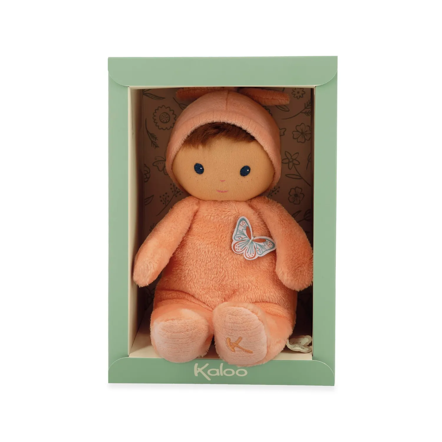 Kaloo Tendresse Zinnie Stoffpuppe 24 cm pfirsich weich
