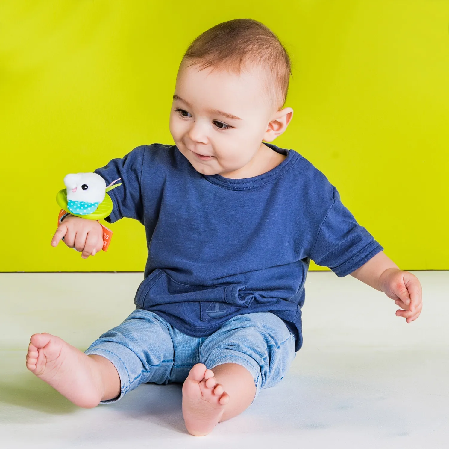 Bright Starts Rattle & Teethe Rassel 2er-Set Affe Elefant