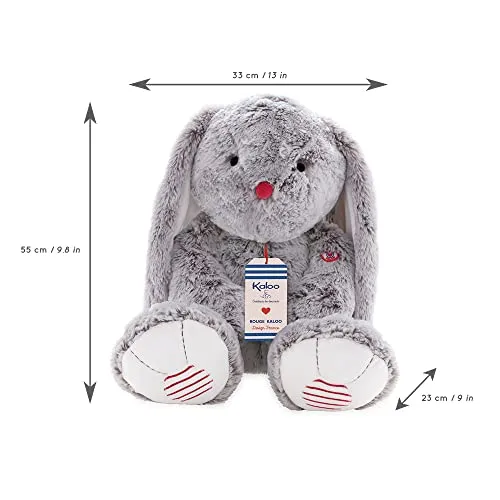 Kaloo Rouge Léo Hase Kuscheltier grau 55 cm seidenweich