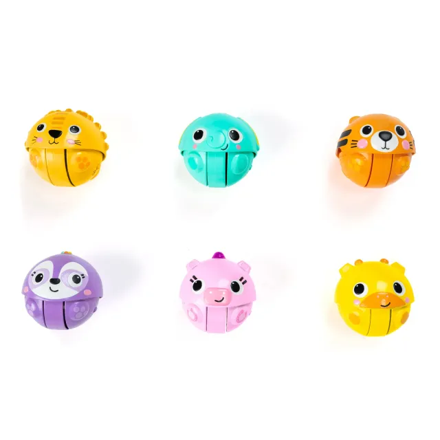 Bright Starts Giggables Roll & Chase Pals Ball 6er Pack mit Sound