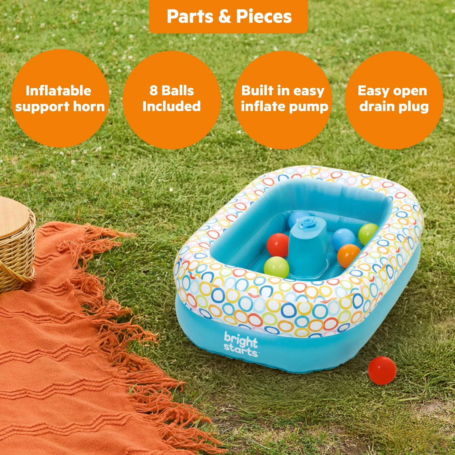 Bright Starts Bathe & Giggle Badewanne Ballbecken