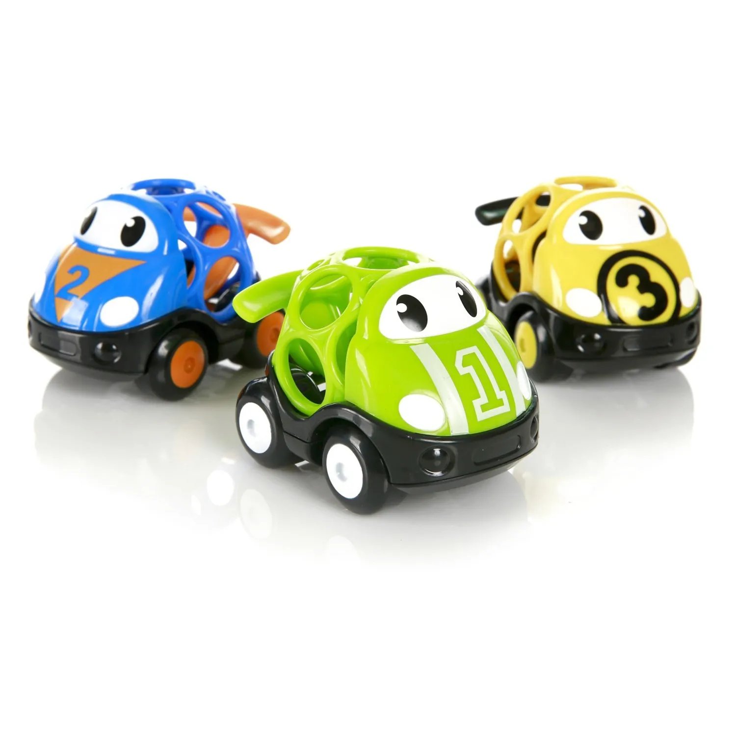 Bright Starts Go Grippers Rennwagen Spielautos 3er-Set greifbar