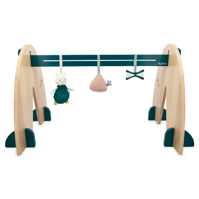 Kaloo Stimuli Spielbogen Holz 45 cm mit 3 Spielzeugen