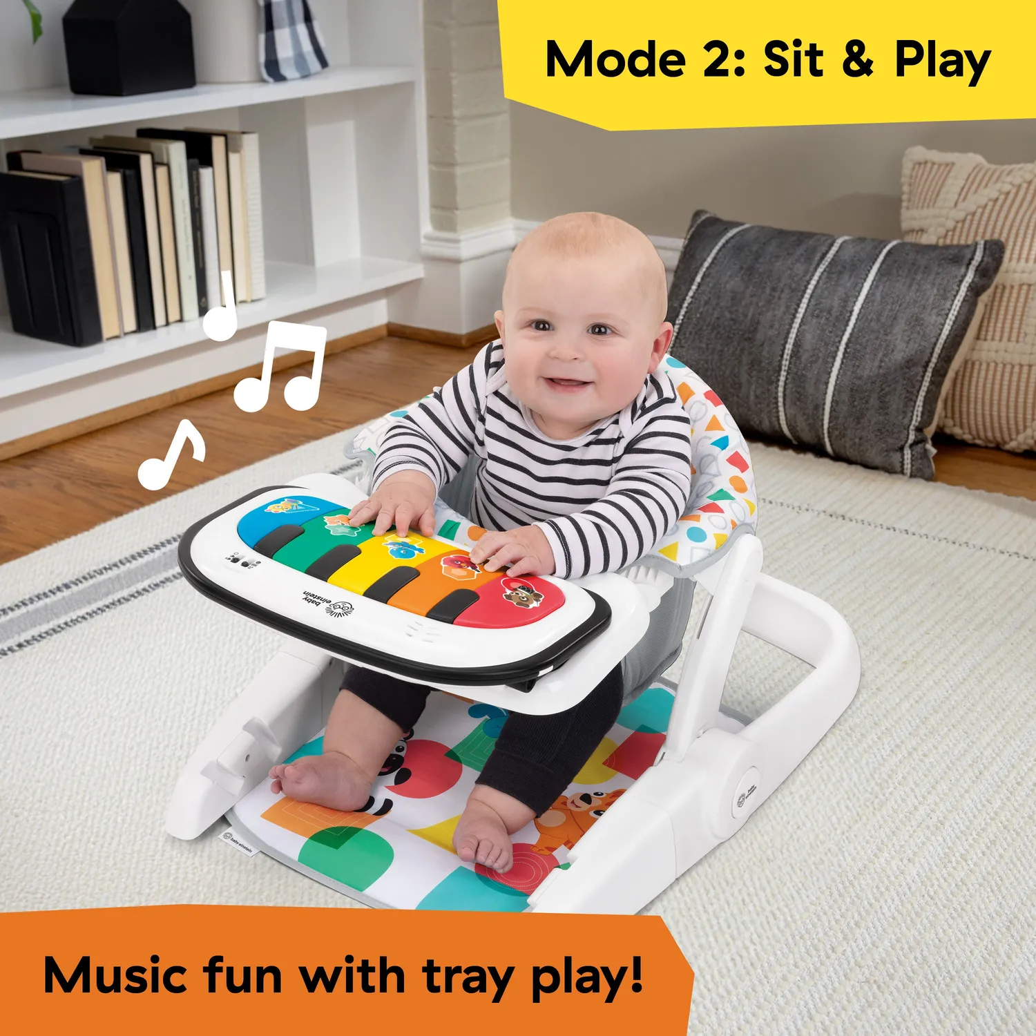 Baby Einstein Tappin Tunes 4-in-1 Bodensitz mit Klavier
