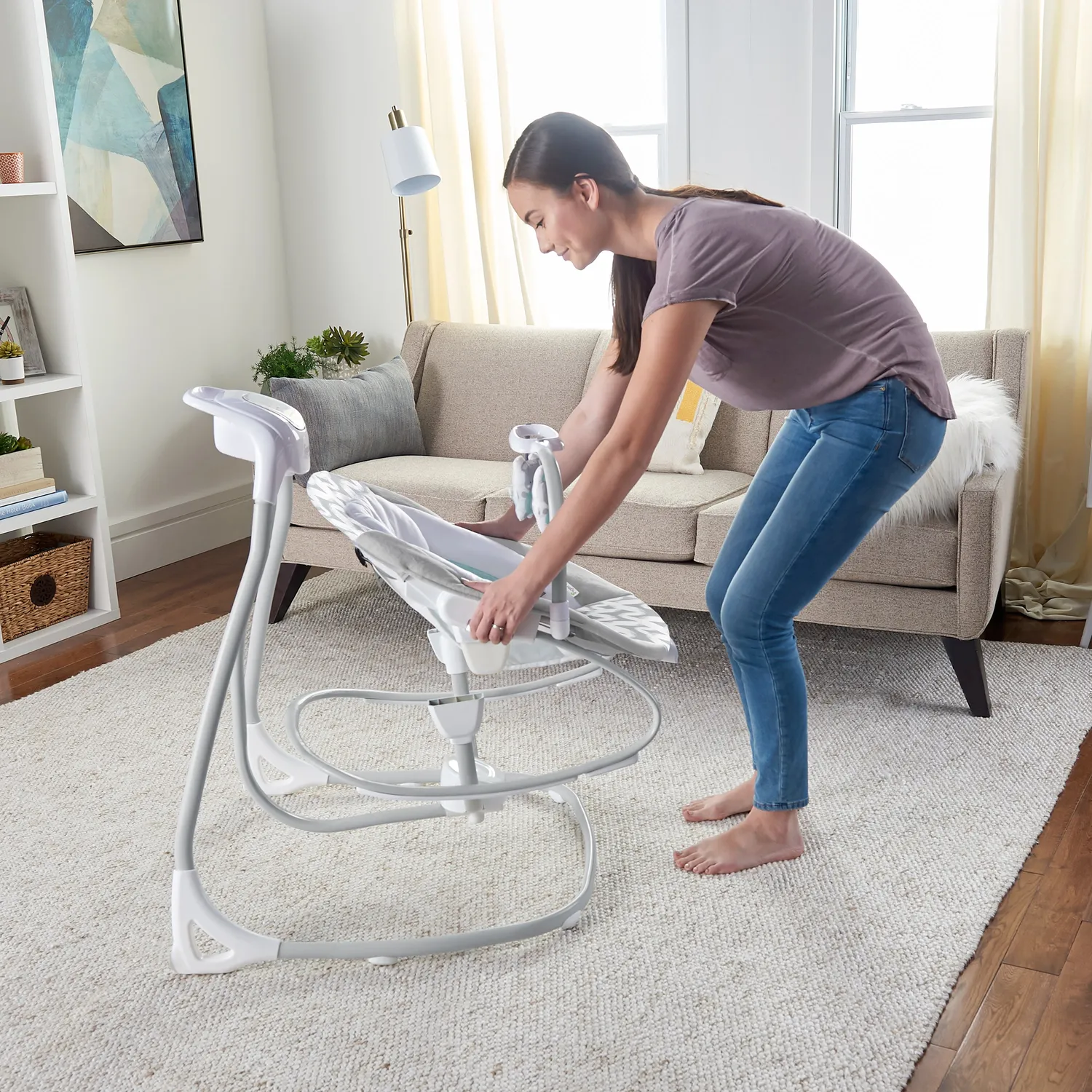 Ingenuity Raylan 2-in-1 Babyschaukel mit Vibration