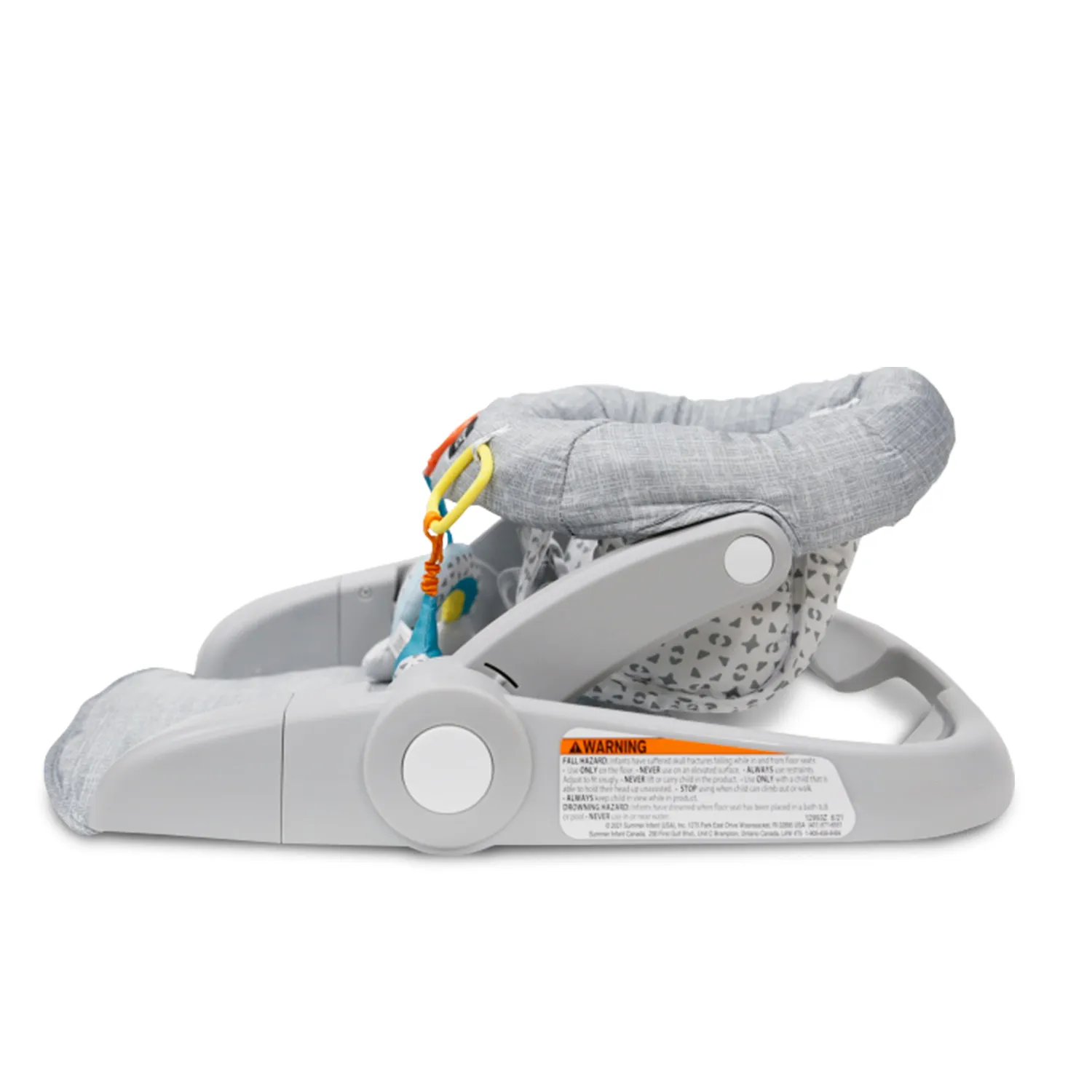 Ingenuity Learn-to-Sit 2-Position Babysitz Heather Gray faltbar