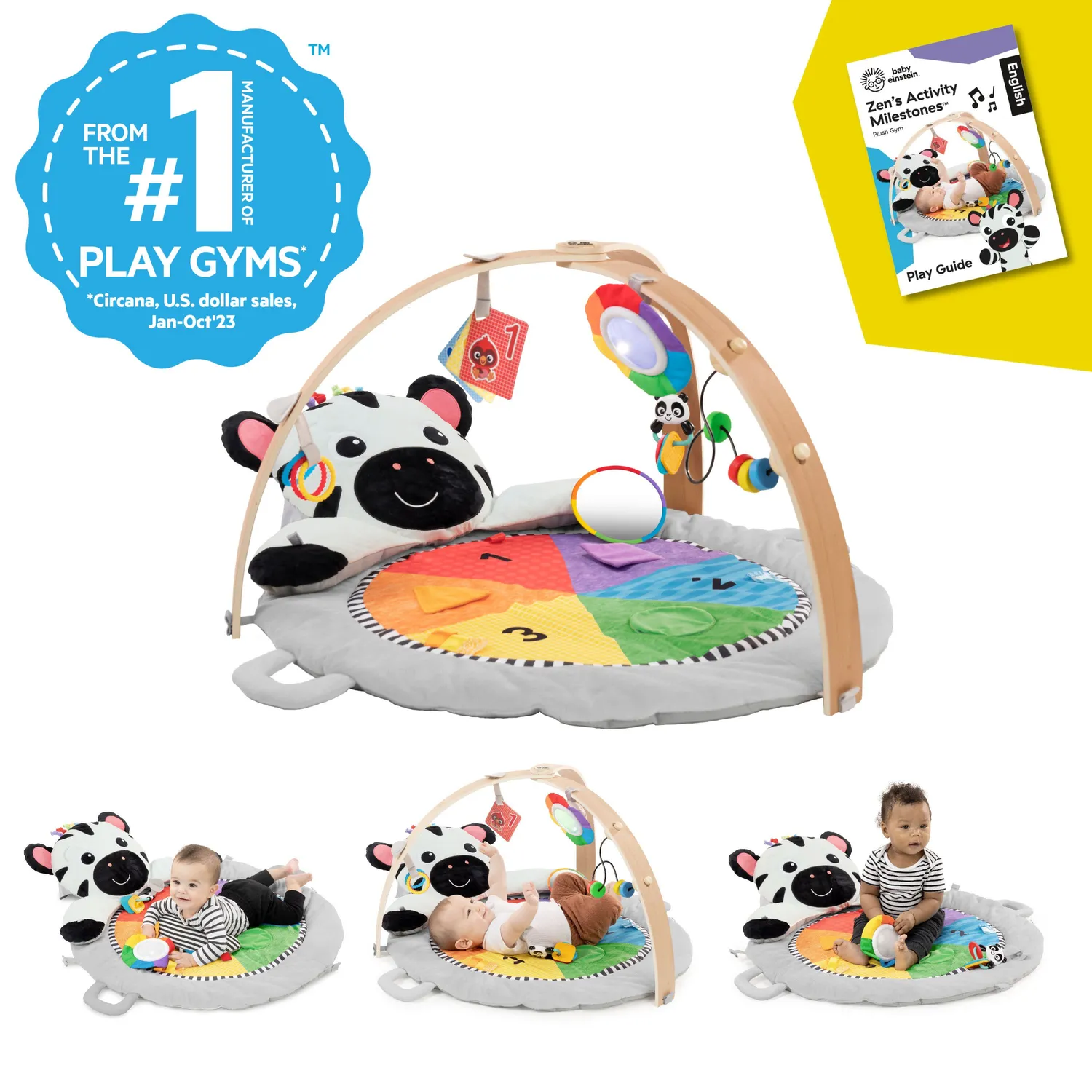 Baby Einstein Zen Activity Gym Spieldecke Holz