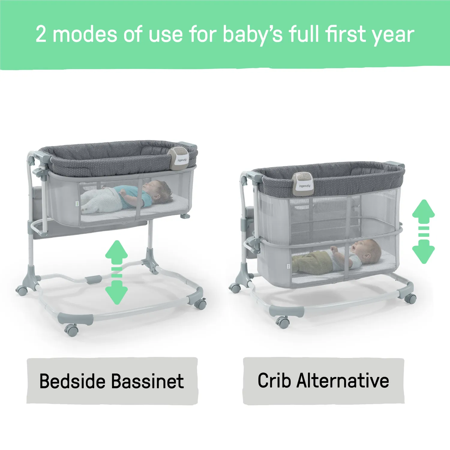 Ingenuity Dream Grow Handstitch Beistellbett AirLoom