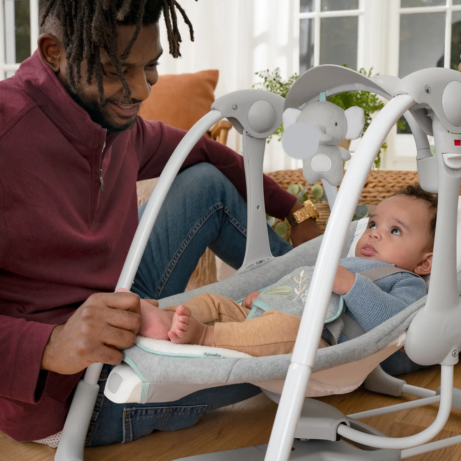 Ingenuity ConvertMe Swing-2-Seat Babyschaukel Swell faltbar