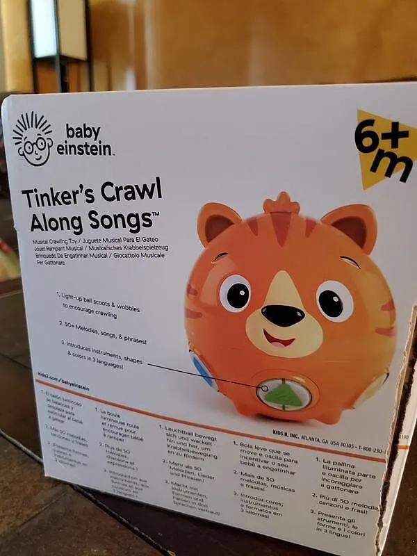 Baby Einstein Tinkers Crawl Along Krabbelspielzeug Tiger mit Musik