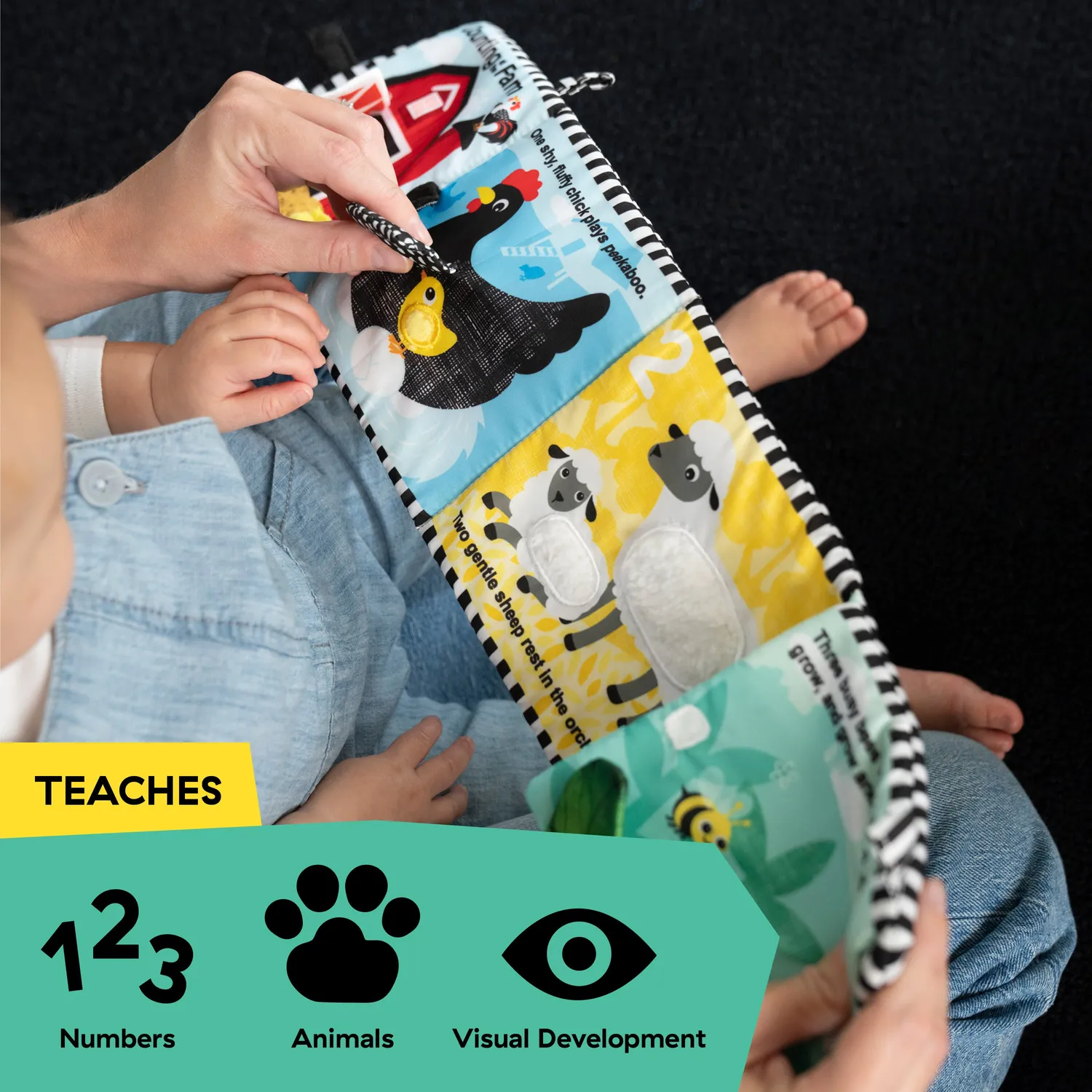 Baby Einstein Farm Explorers Stoffbuch Zählen Bauernhof