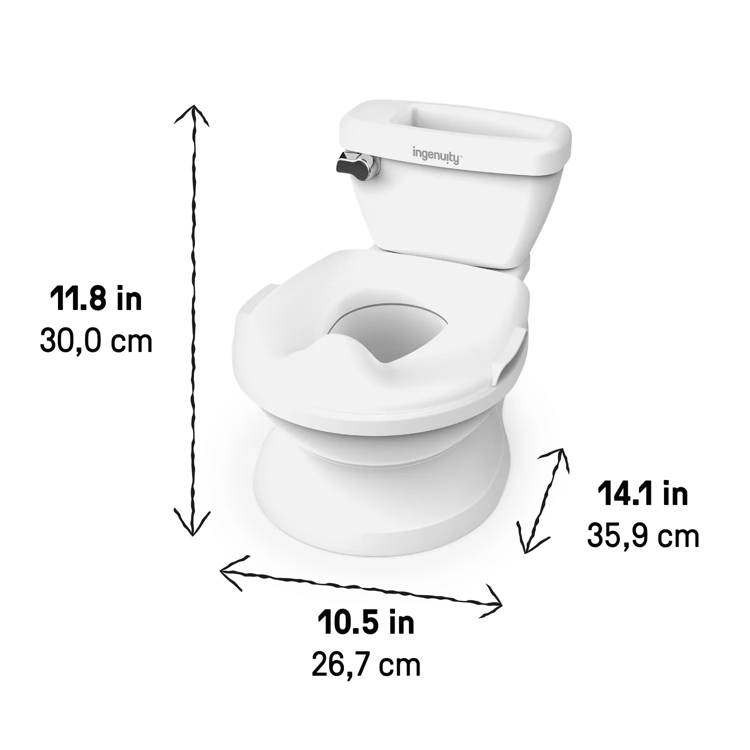 Ingenuity My Size Potty Pro Lerntöpfchen Weiß