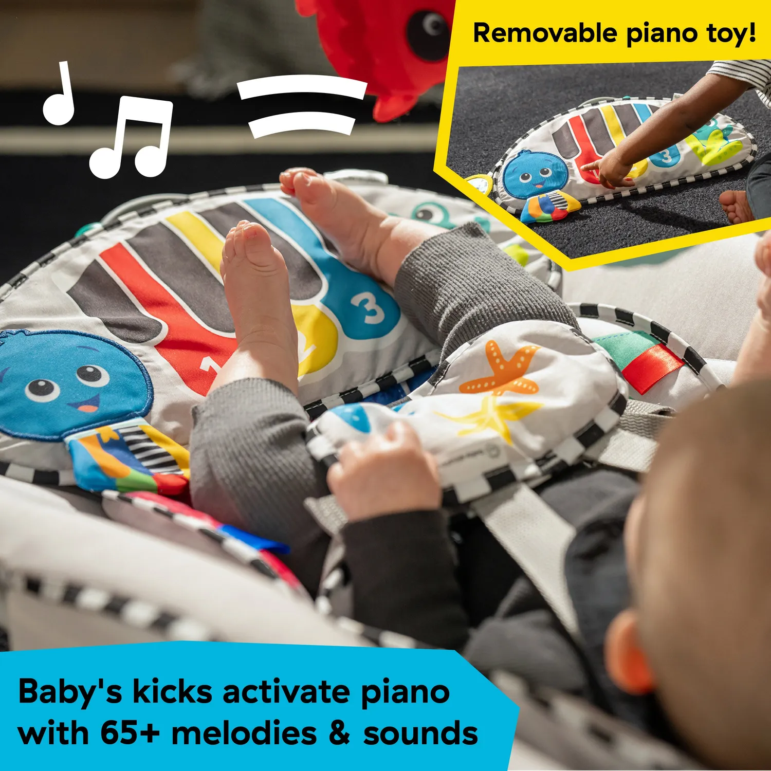 Baby Einstein Ocean Explorers Kick to It Babyschaukel 4-in-1 mit Klavier